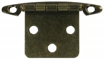 JR Products Free Swing Flush Mount Hinge Antique Brass (2 Pk)