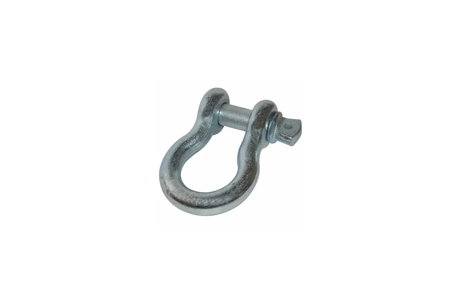 Bulldog Winch 1 Inch Bow Shackle 17k LB WLL Silver Bulldog Winch