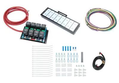 Auto Rod Controls 8 Switch In-Dash Control Module C/F Finish