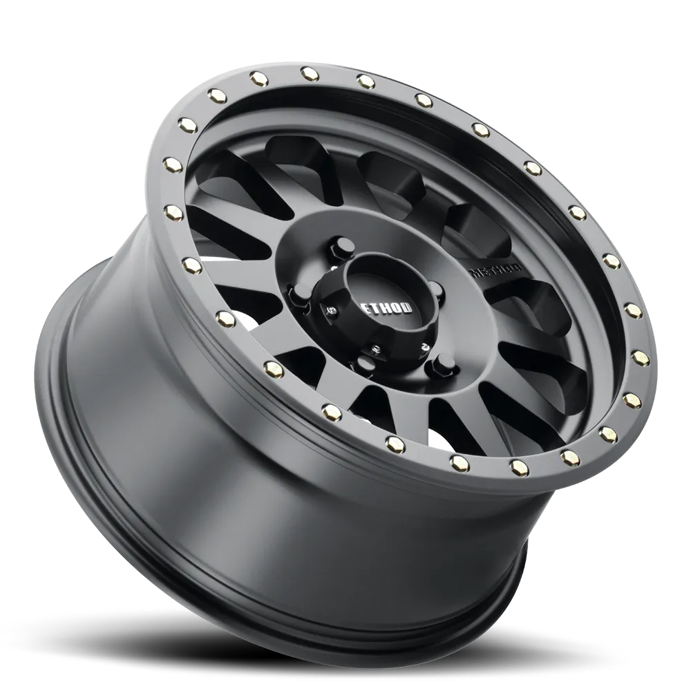 Method Race Wheels Aluminum Wheels 15x10 Double Standard MR304 Bolt Pattern 5 On 114.3 Offset -50 Lip Size 5.43 Matte Black MB Method