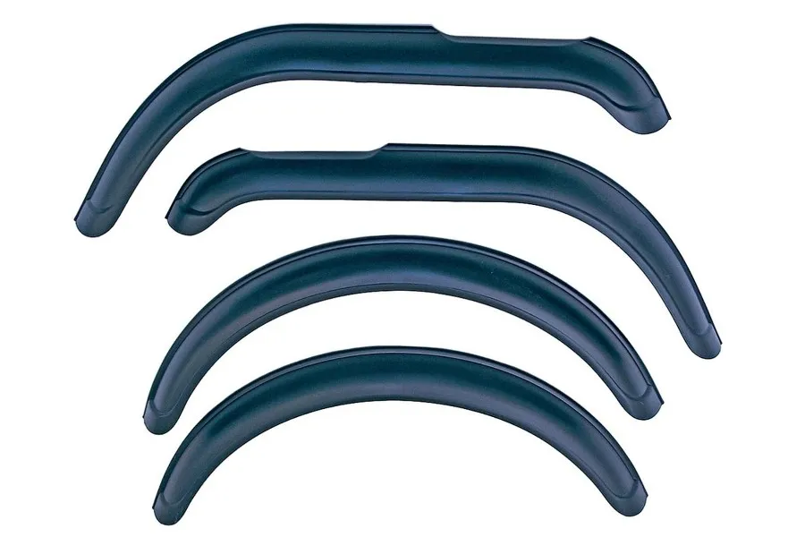 Rugged Ridge 4 Piece Replacement Flar e Kit; 55-86 Jeep CJ Mod