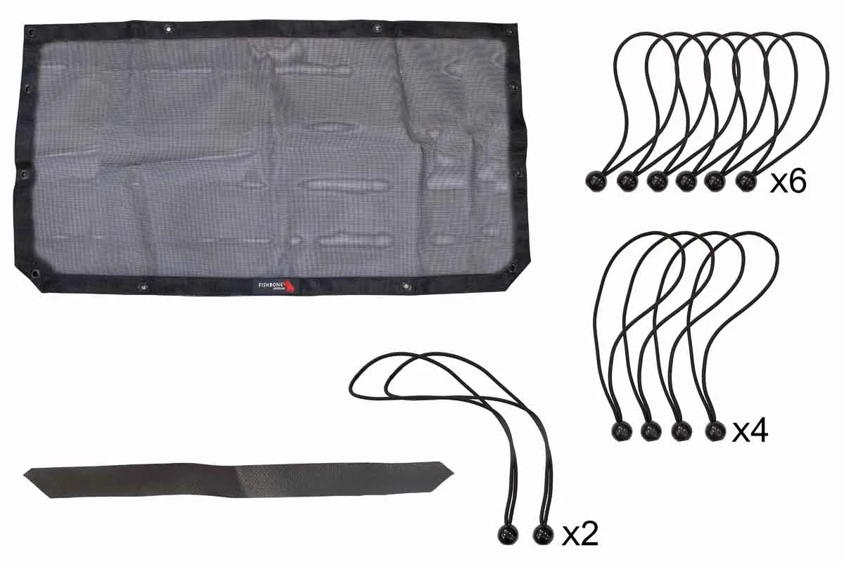 2018-Present Jeep Wrangler JL/U and 2018-Present Jeep Gladiator JT Front Sun Shade Fishbone Offroad product image