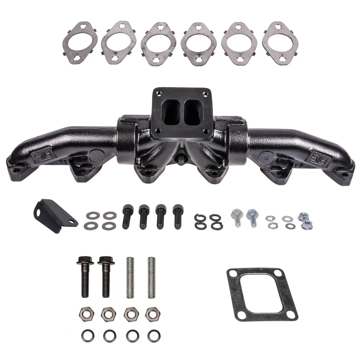 ATS Pulse Flow Exhaust Manifold Kit Fits 1994-2002 5.9L 12V 24V Cummins 3-Pc T4 With Optional Gaskets Premium Hardware product image