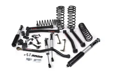 JKS 2018-2024 Jeep Wrangler JL J-Konnect 3.5 Inch Lift Kit 4 Door w/Fox 2.5 Performance Series Shocks HD Rate Coils JSPEC