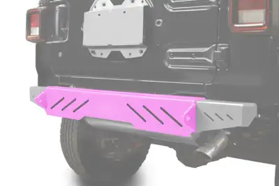 Steinjager Steinjäger Bumpers Wrangler JL 2018 to Present Rear Cap Style Pinky