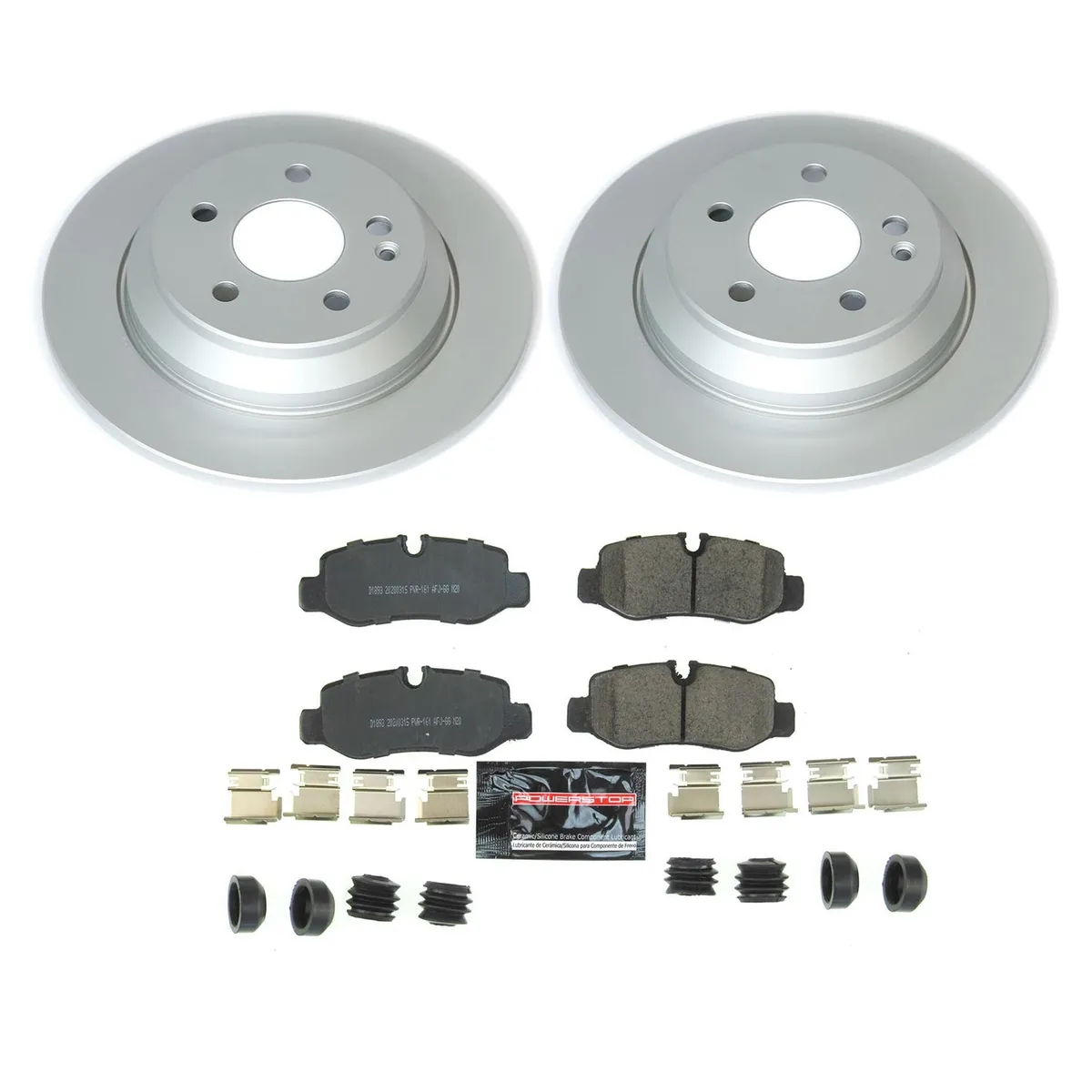 Z23 Sport Geomet Coated Rotor Kit For European Vehicles: Genuine Geomet Fully Coated Rotors; Carbon-Fiber Ceramic Pads W/Hardware product image