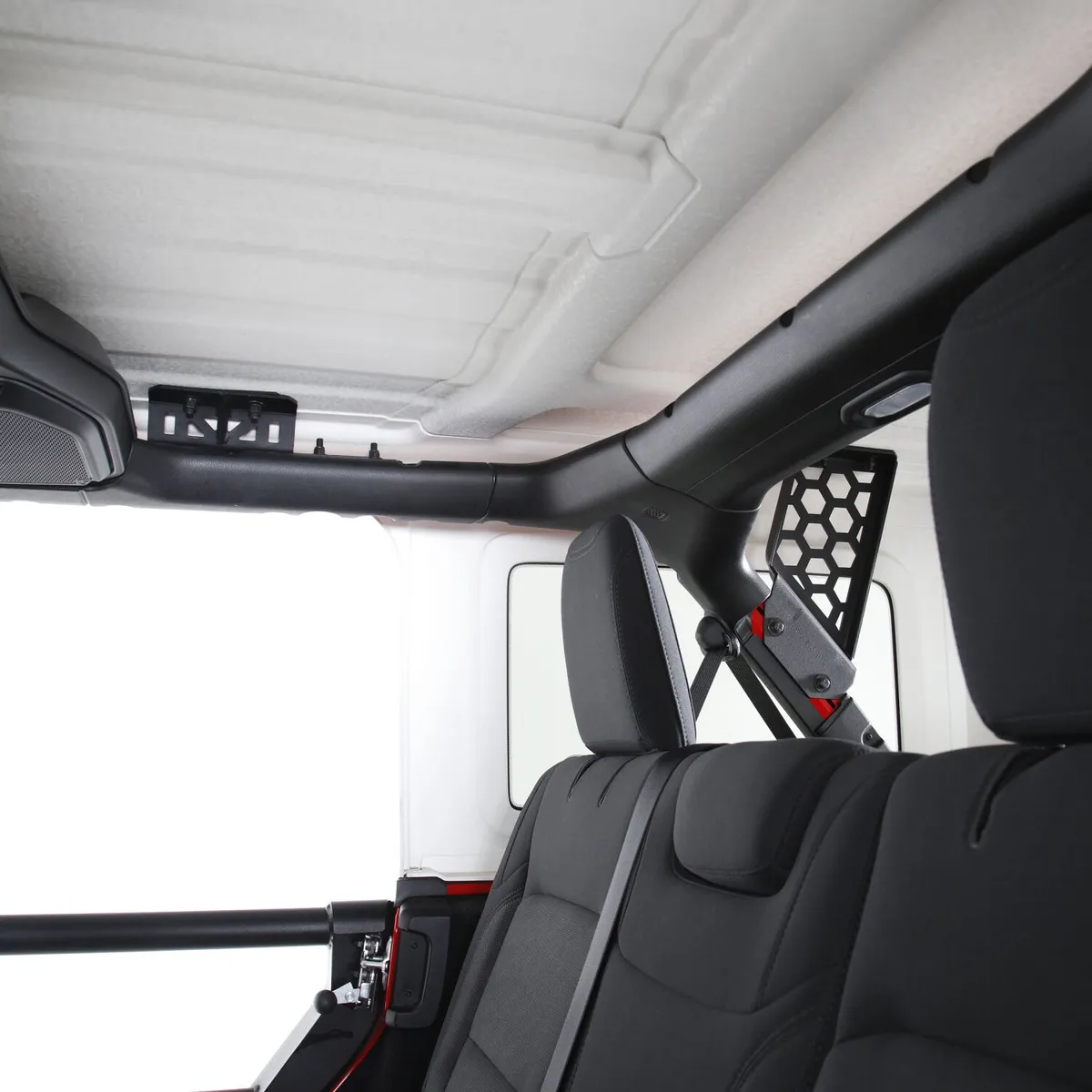 18c Wrangler Jlu Mounts to Roof And Roll Bars Black Mount Kits product image