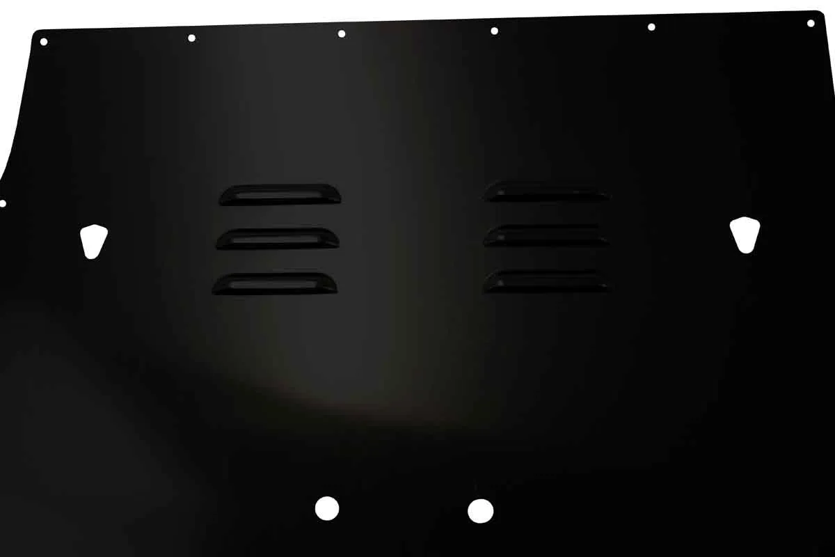 199702 Wrangler Fishbone TJ Hood Louver (9702) Black Black Powder Coat product image