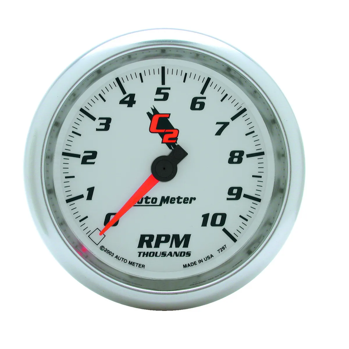 Gauge, Tachometer, 3 3/8", 10k RPM, In-Dash, C2 product image
