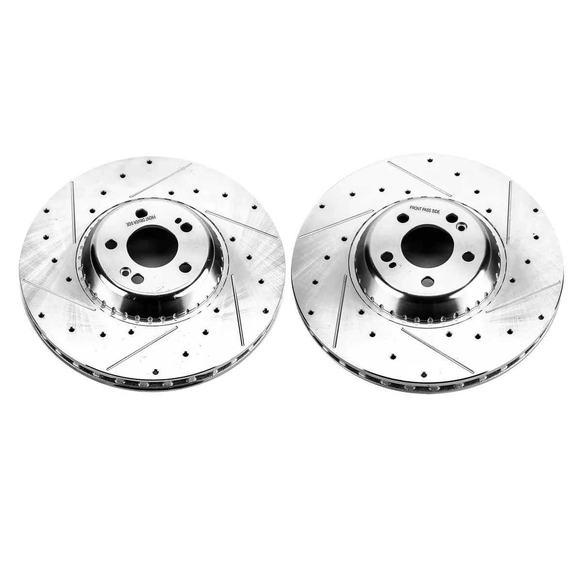 Evolution Drilled/Slotted Zinc Plated Rotors (Pair) product image