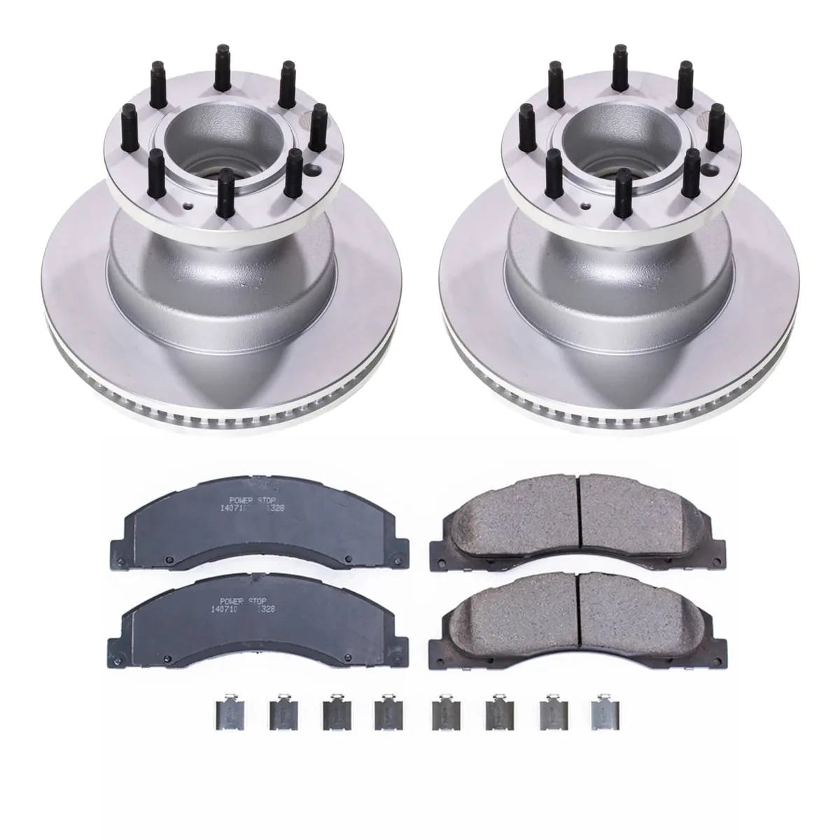 Z17 Geomet Coated Rotor Kit: Genuine Geomet Fully Coated Rotors; Ceramic Pads W/Hardware product image