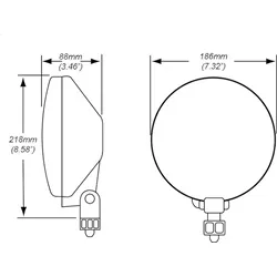 Hella 010032001 700FF Driving Lamp H3 product image