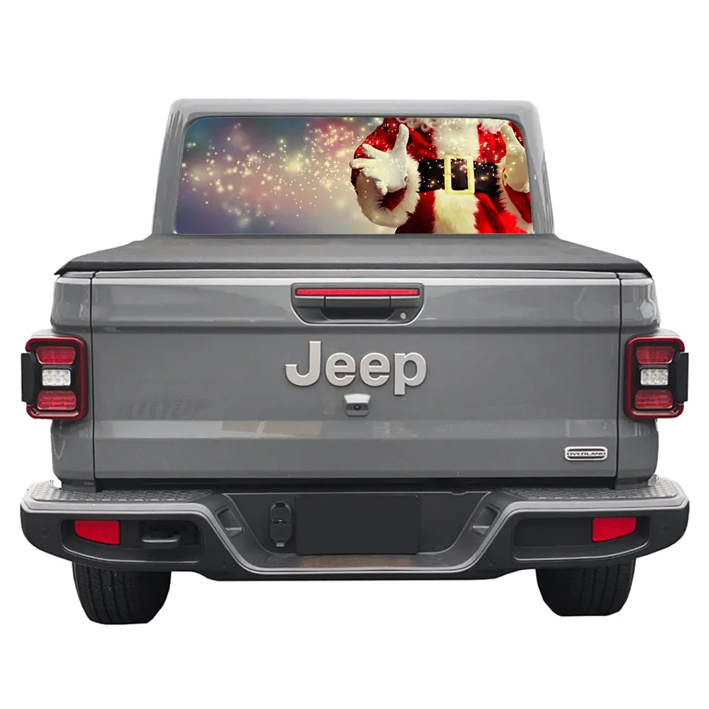 Santas Belly Rear Window Decal product image