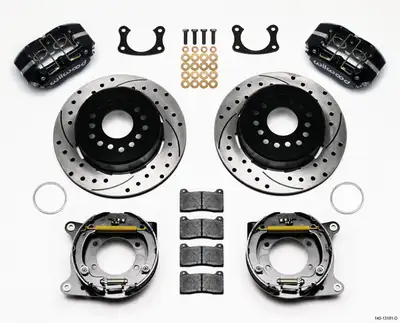 Wilwood Brakes Wilwood DPL PS Park Brake Kit Drilled New Big Ford 2.50in Offset