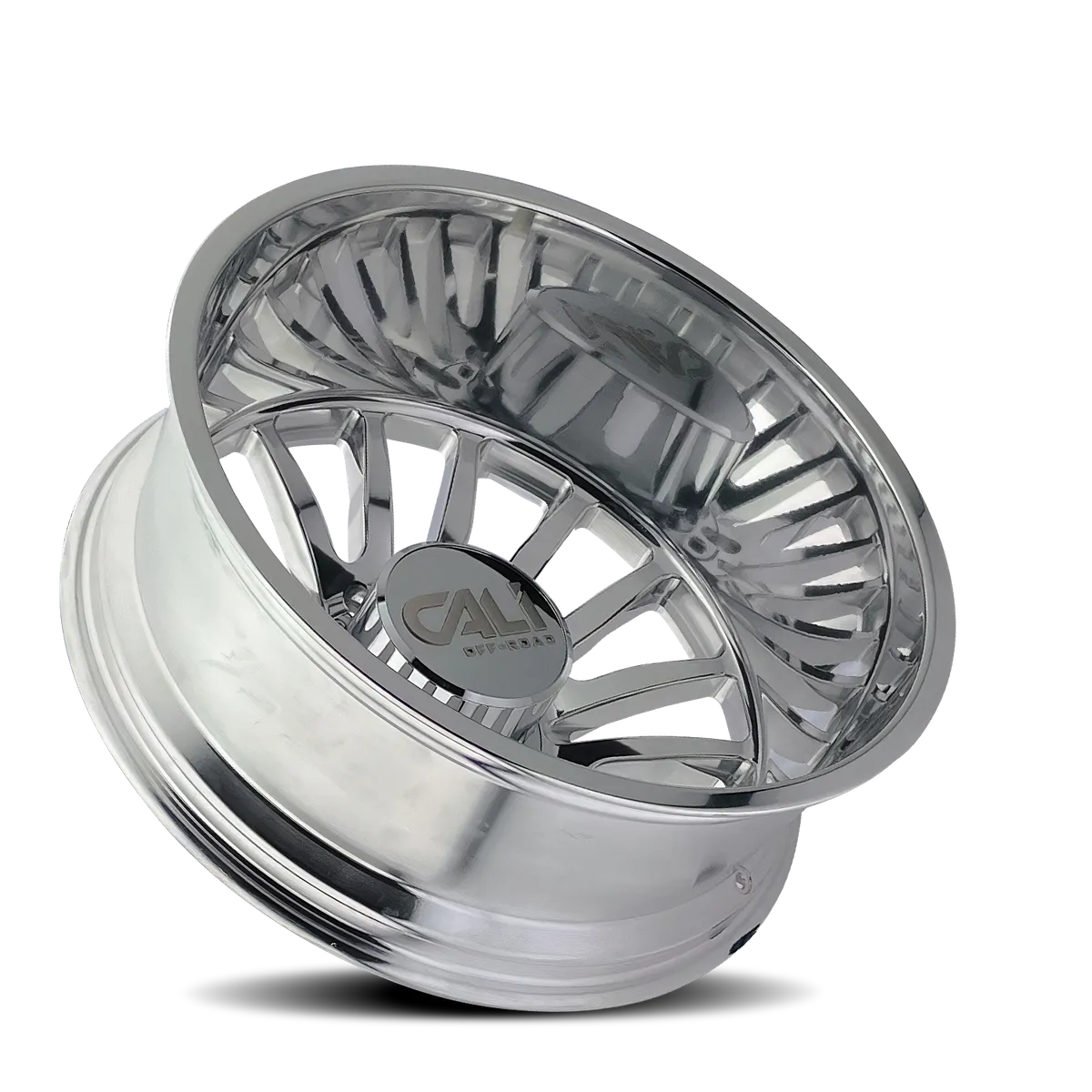 Dually Wheels Summit Dually 9110D PO 22x8.25 Milled Spokes Polished 8 On 210 Bolt Pattern -192 Offset Cali Offroad Wheels product image