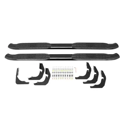 Westin PRO TRAXX 4 Oval Nerf Step Bars Black SilveradoSierra 1500 Double Cab 2014-2018 Silverado LD 2019 Sierra 1500 Limited 2019 25003500 Double Cab 2015-2019