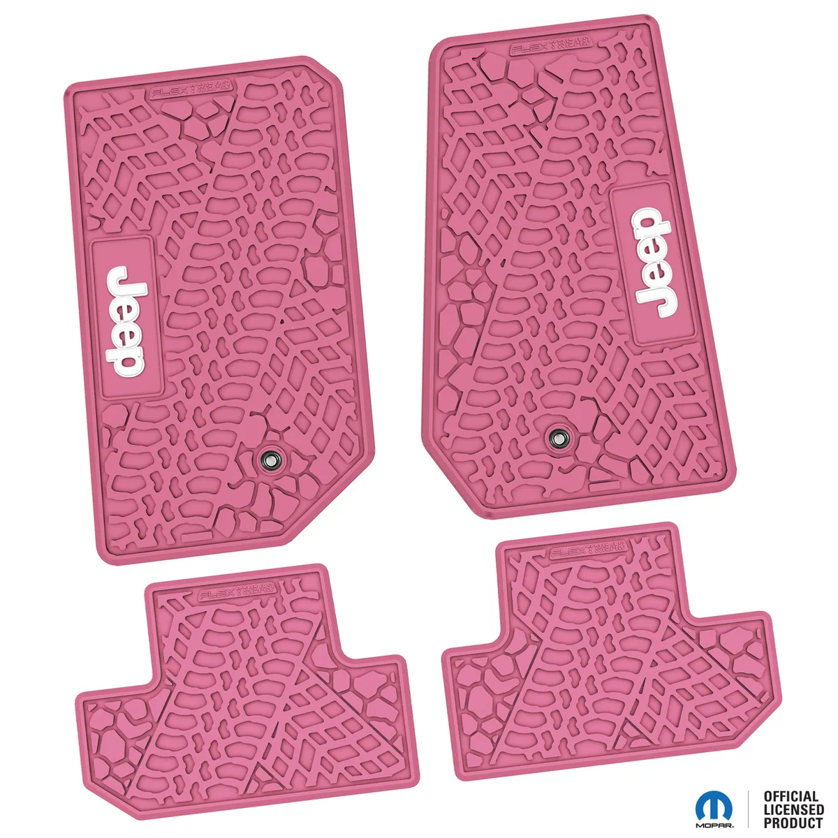 07-13 Jeep JK 2 Dr Front -Tire Tread/Scorched Earth Scene w/ JEEP Insert - Black w/ Silver Insert product image