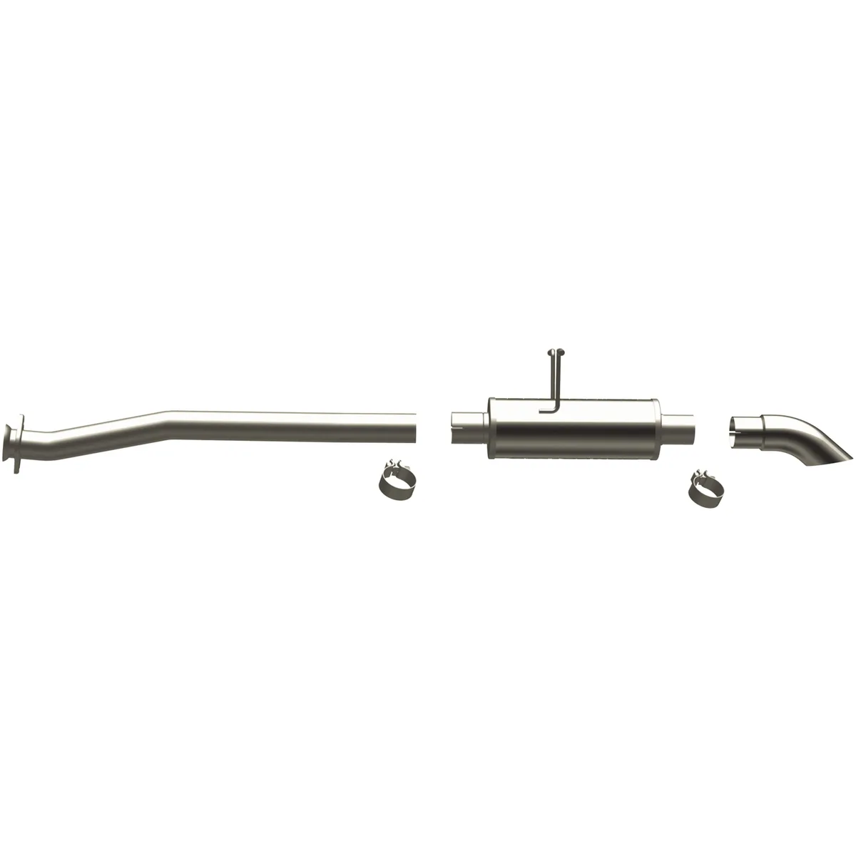 98-10 Ford Ranger EC/CC 3.0/4.0 Cat-Back System featuring 2.5in stainless steel piping and a 3in stainless steel Turn Down tip product image