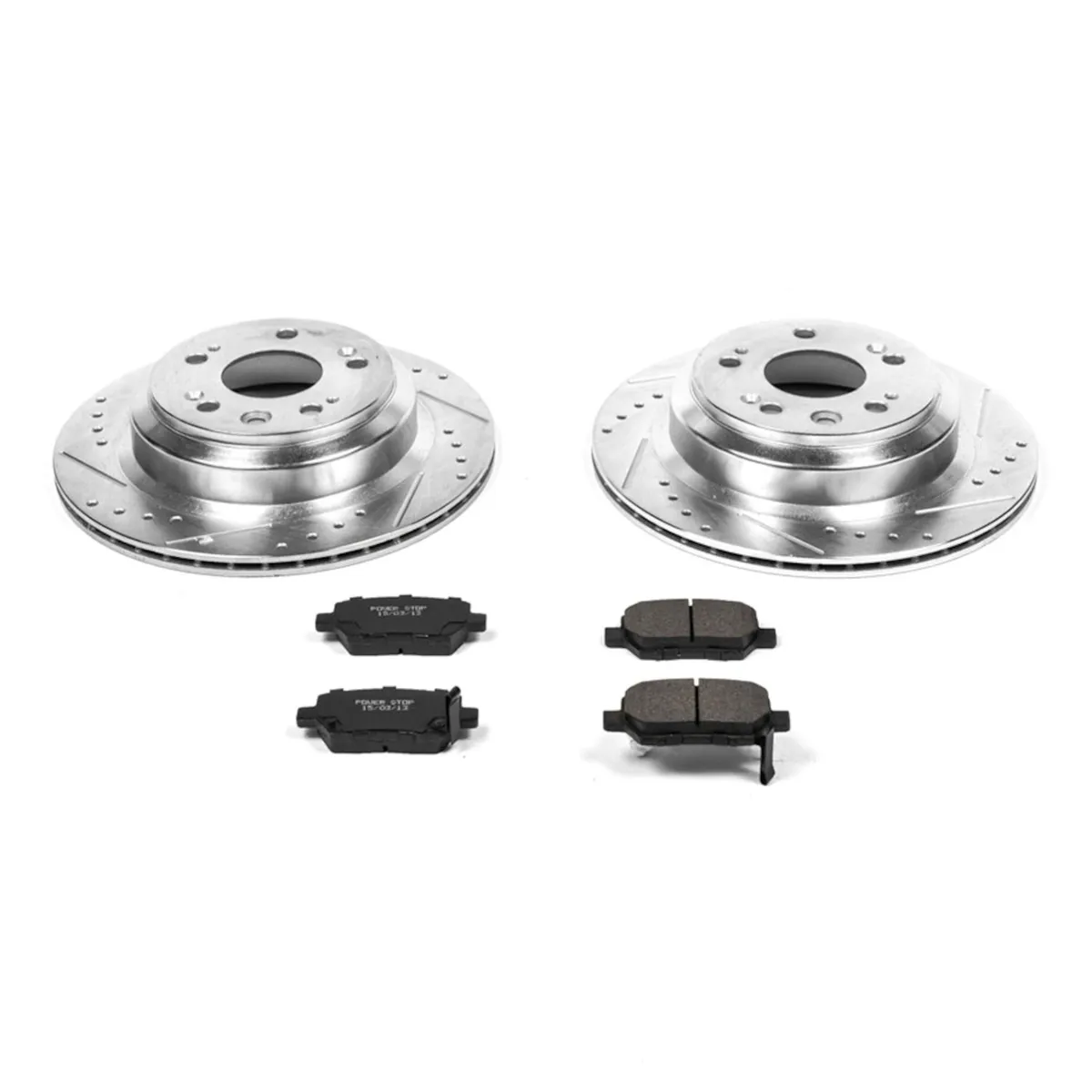 Z23 Evolution Sport Upgrade Kit: Drilled/Slotted Rotors; Carbon-Fiber Ceramic Pads W/Hardware product image