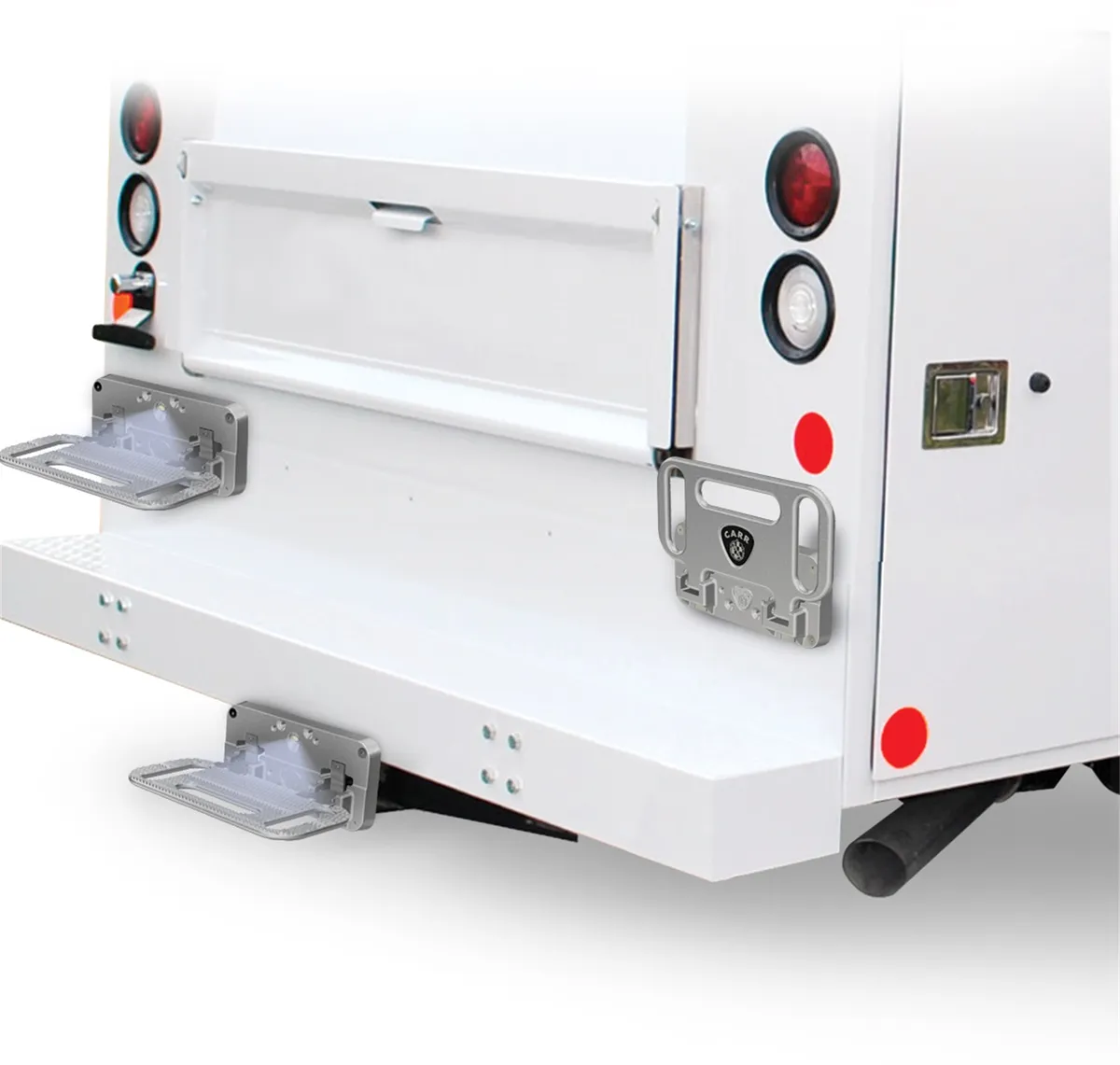 HD Mega Hitch Step 2 And 2 1/2 in Receiverswith LED Light Polished Sold Individ product image