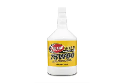 Red Line Oil 75W90 Gear Oil Synthetic GL-5 Differential Gear Oil 1 Quart Red Line Oil