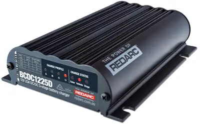 REDARC 12v 25a Smart Start Dc/Dc Dual Input Battery Charger