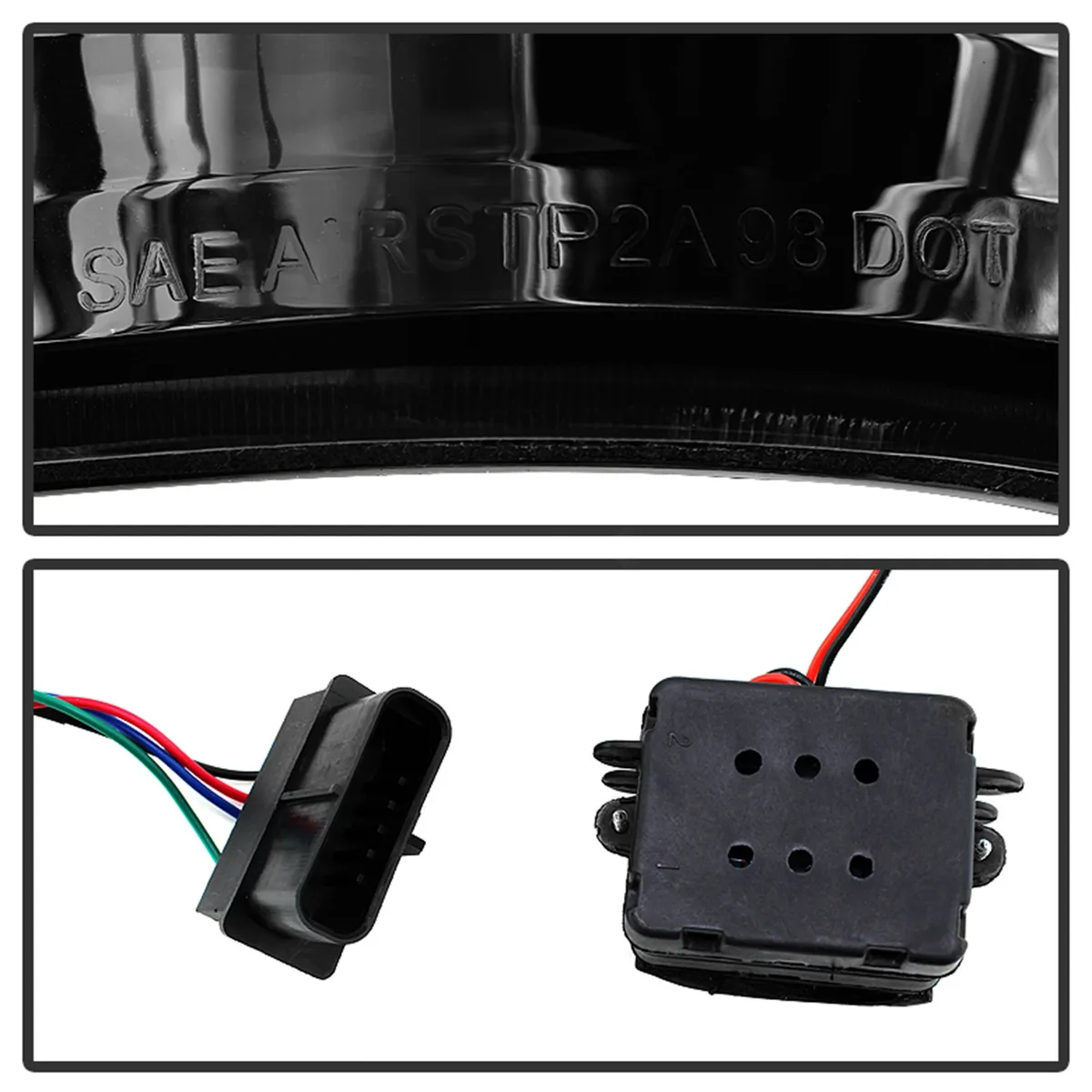 XTune LED Tail Lights; w/3rd LED Brake Light; Smoke; product image