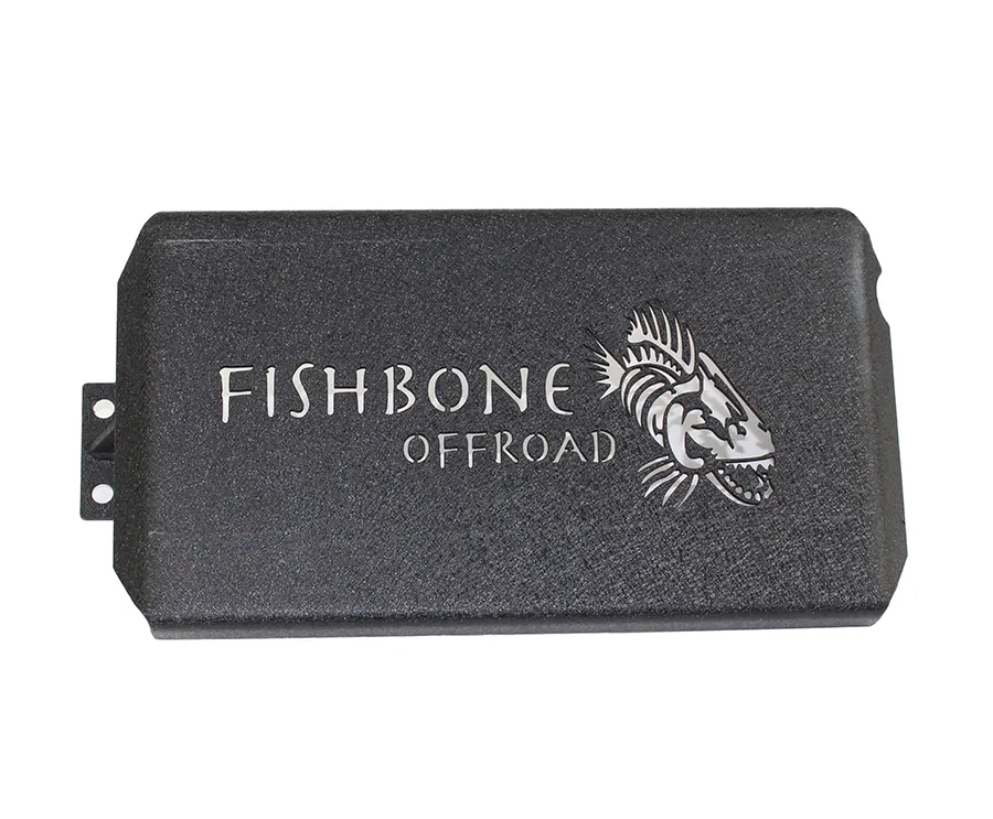 Jeep JK EVAP Canister Skid Plates 07-11 Wrangler JK Steel Black Textured Powdercoat Fishbone Offroad product image