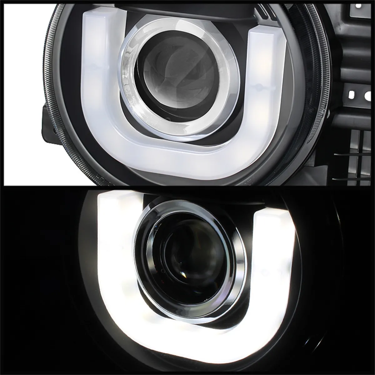 Spyder Signature Toyota FJ Cruiser 07-14 Projector Headlights - Halogen Model Only Not Compatible With XenonHID Model - 3D DRL LED - Black product image