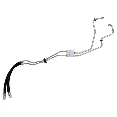 Crown Automotive Jeep Replacement Transmission Cooler Hose Set Jeep Dodge 2008-2012 KK Liberty 2007-2011 KA Nitro w 42RLE Transmission Transmission Cooler Supply and Return Hose Set Connects to the Transmission at one end and to the Line Set near the Radiator at the other end Includ
