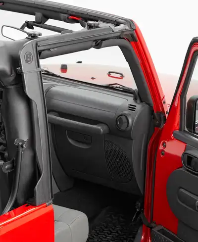 Bestop Jeep JK 2 Door Surrounds For Jeep 2007-2018 Wrangler JK Black Polypropylene Bestop