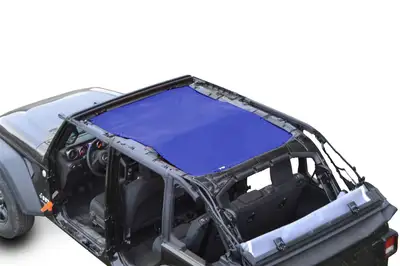 Steinjager Tops and Covers 2018 to Present Fabric Teddy 4 Door Blue