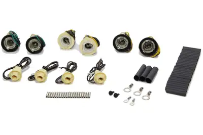 Painless Wiring Headlight Socket Kit; Single Square Headlights; Incl. All Terminals/Connectors;