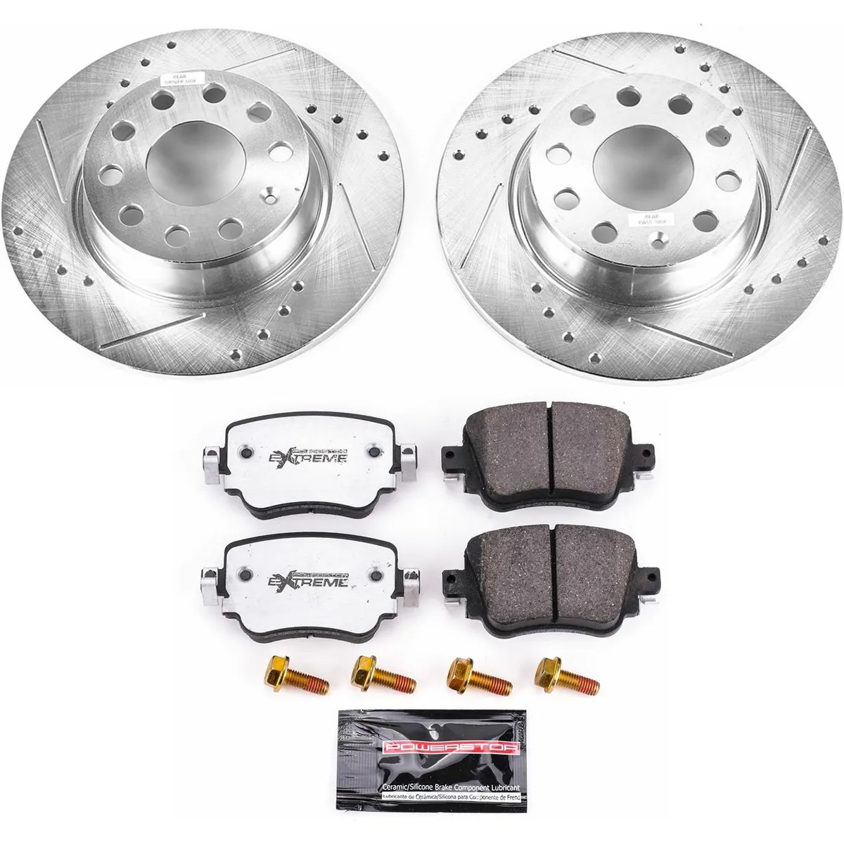 Z26 Street Warrior Upgrade Kit: Drilled/Slotted Rotors; Carbon-Fiber Ceramic Pads W/Hardware product image