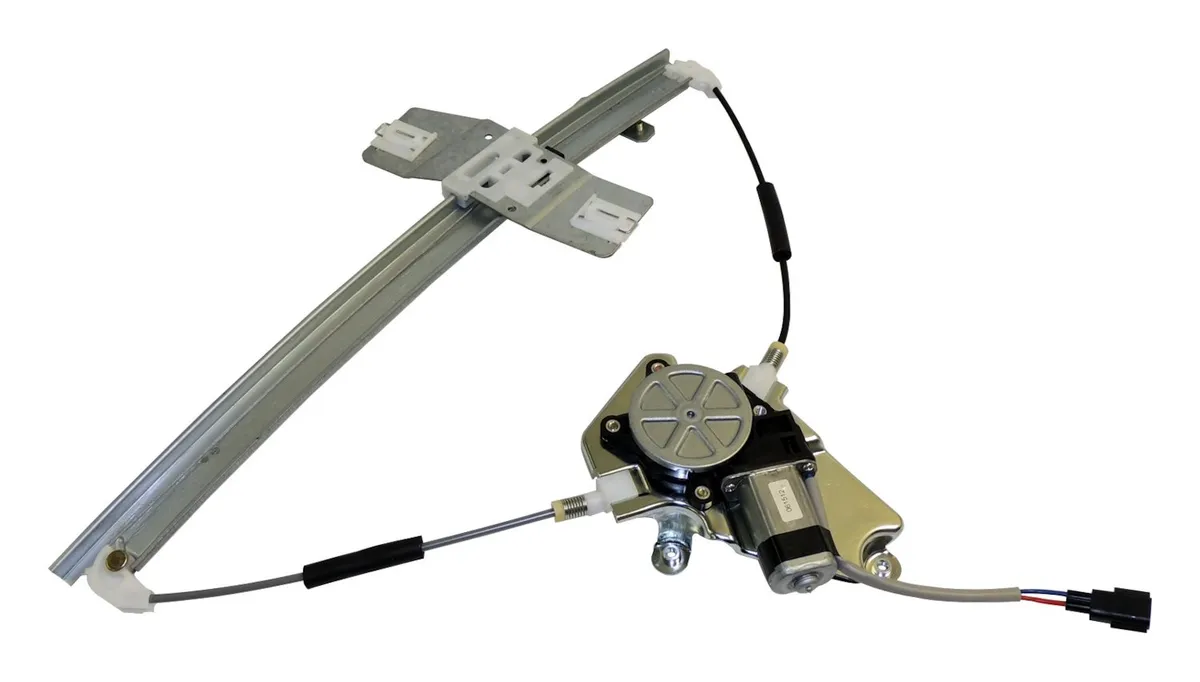 Crown Automotive Jeep Replacement 68059645AA Left Front Window Regulator 2/25/2002-2006 KJ Liberty, Motor Included product image