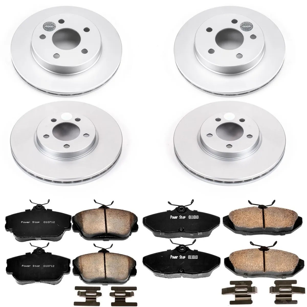 Z17 Geomet Coated Rotor Kit: Genuine Geomet Fully Coated Rotors; Ceramic Pads W/Hardware product image