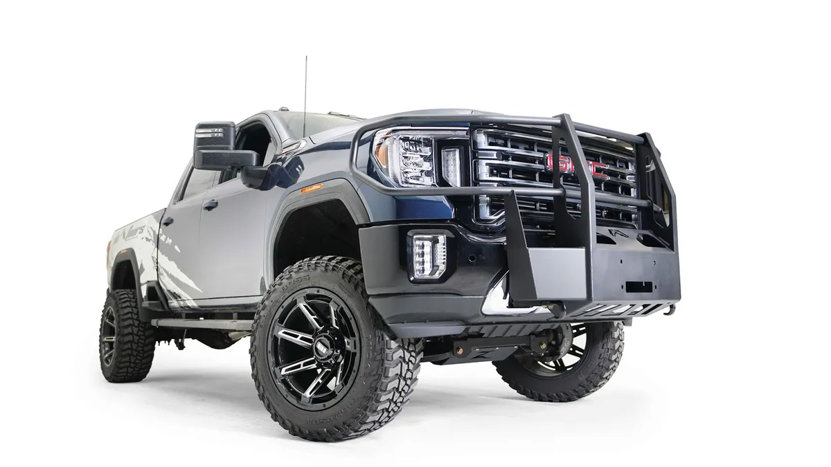 Winch Mount; 2 Stage Black Powder Coat; product image