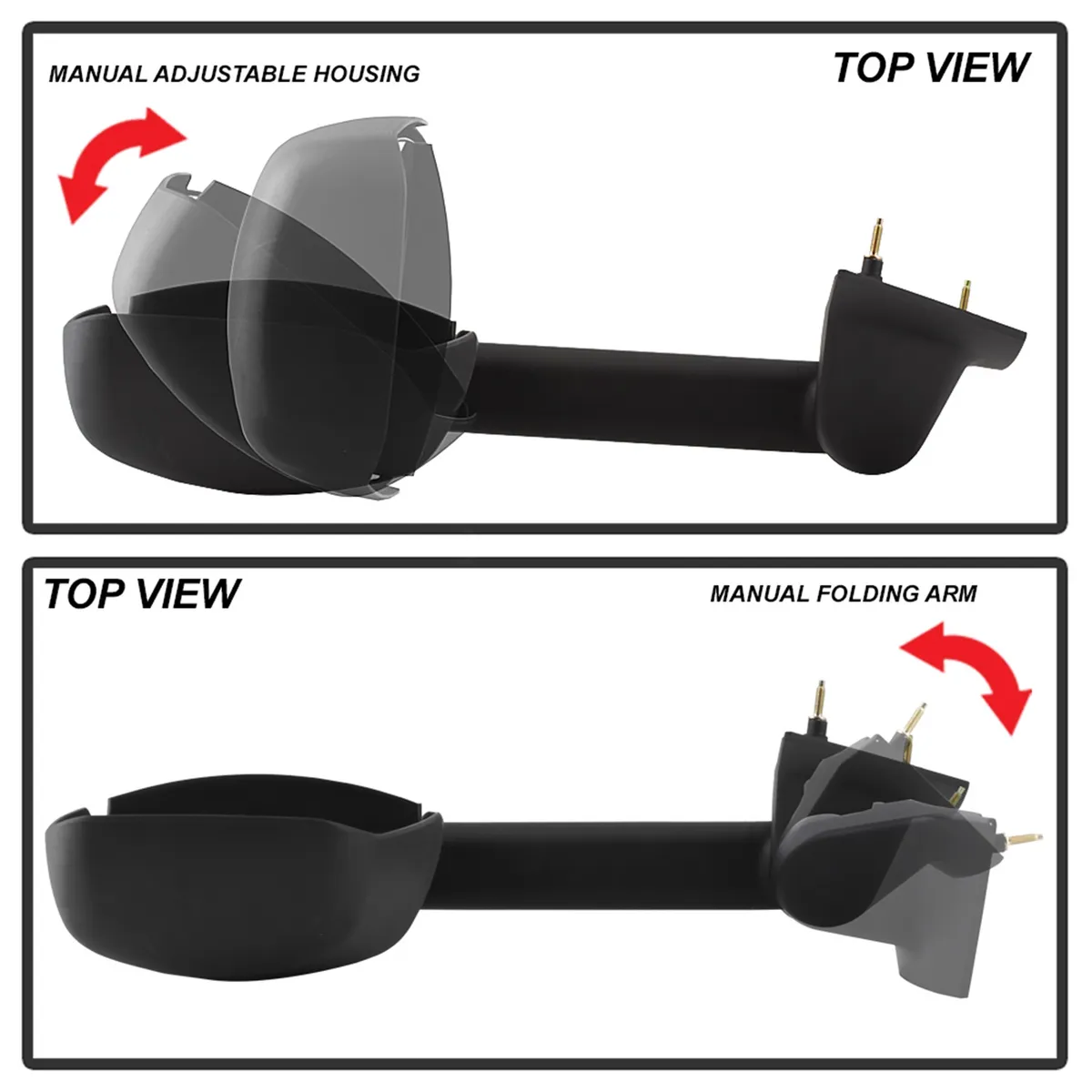 0317 Express/Savana Vanmanual Adjust Mirrorset product image