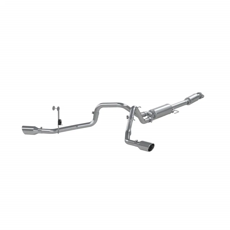 21-Up Ford F-150 T409 Stainless Steel 3 Inch Cat-Back 2.5 Inch Dual Split Side Exhaust System MBRP product image
