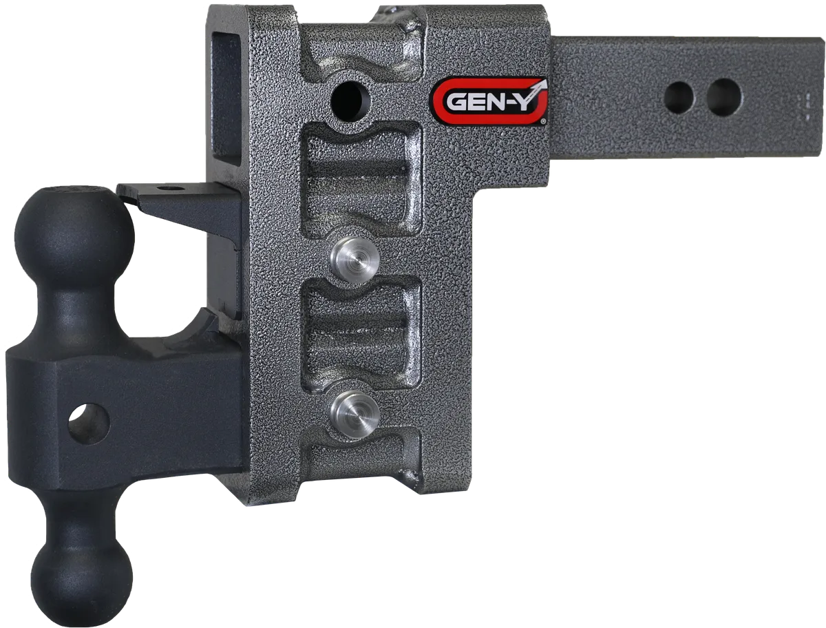 GEN-Y Hitch Mega-Duty 6in Drop Hitch w/ Dual-Ball and Pintle Lock product image