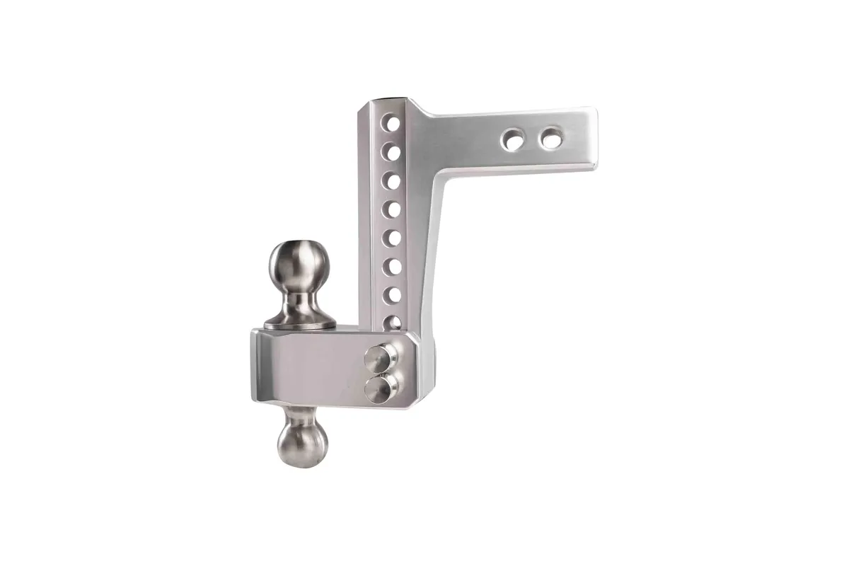 2.0" Aluminum Medium Duty Hitch 6" Drop/Rise w/ Stainless Steel Dual Ball product image