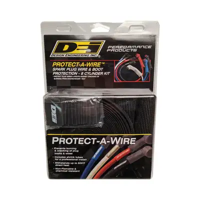 Design Engineering DEI 10712 Protect-A-Boot and Wire Kit Black 8 Cylinder 010712