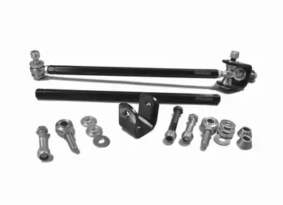 Steinjager Steinjäger Drop Clevises Included Sway Bar End Links 3/8-24 25.50 Inches Long Steel Housing, PTFE Race Heims Powder Coated Steel Tube
