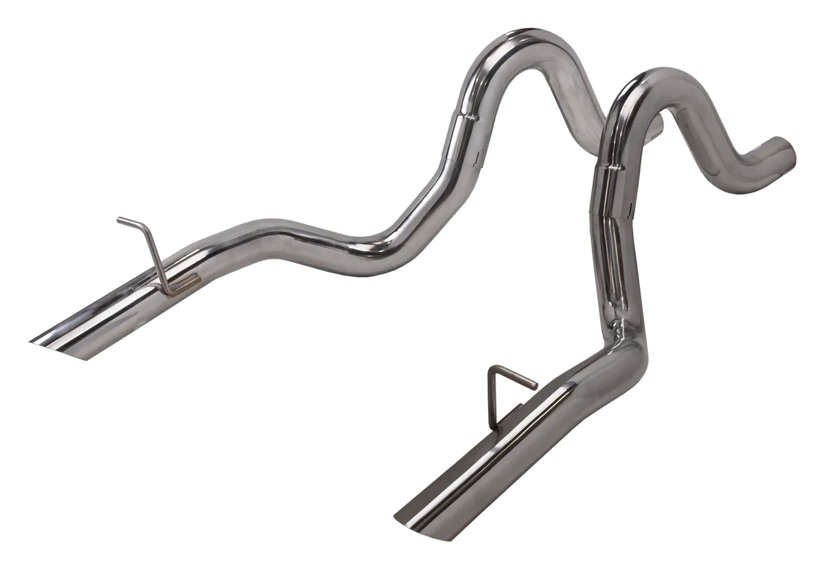 1986-1993 Mustang 3 Inch Tailpipe Exhaust Kit 304 Polished Stainless Steel Pypes Performance Exhaust product image