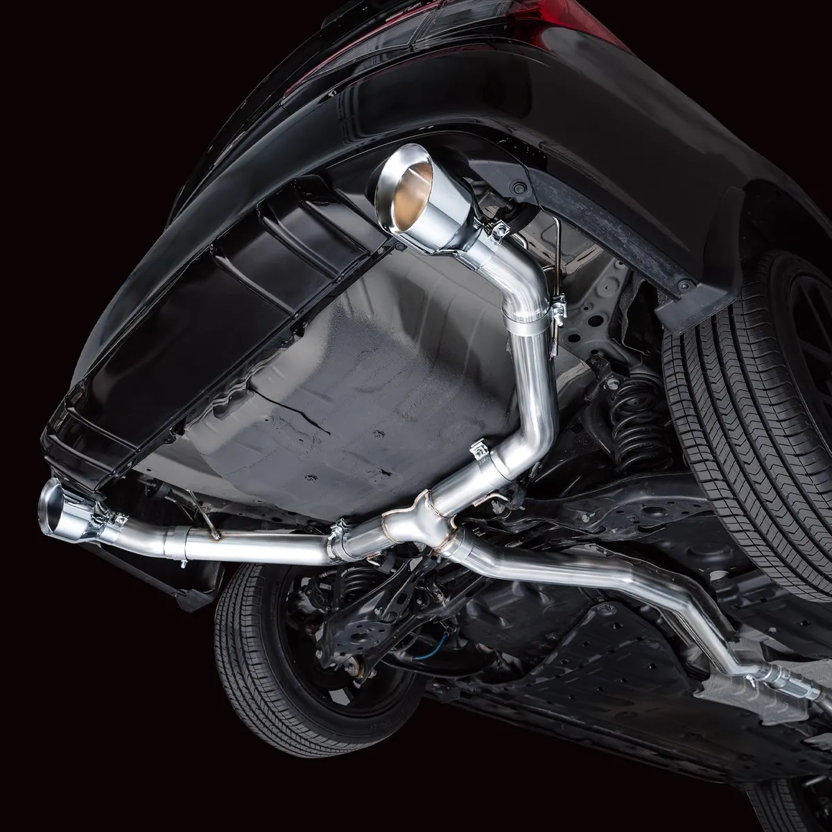 AWE Touring Edition Exhaust for FE1 Civic SiDE4 Acura Integra - Dual Chrome Silver Tips product image