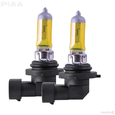 PIAA 9005/9006 HB3/HB4 Yellow Solar Replacement Bulb; 12V; 19W; 2500K; Twin Pack;