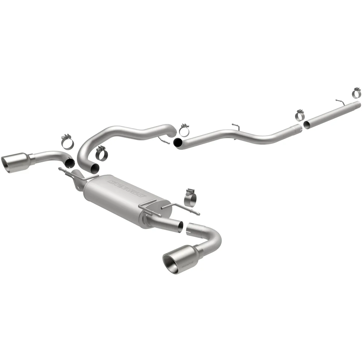 MagnaFlow Exhaust Products MagnaFlow 2010-2013 Mazda 3 2.5L Street Series Cat-Back Performance Exhaust System 15146