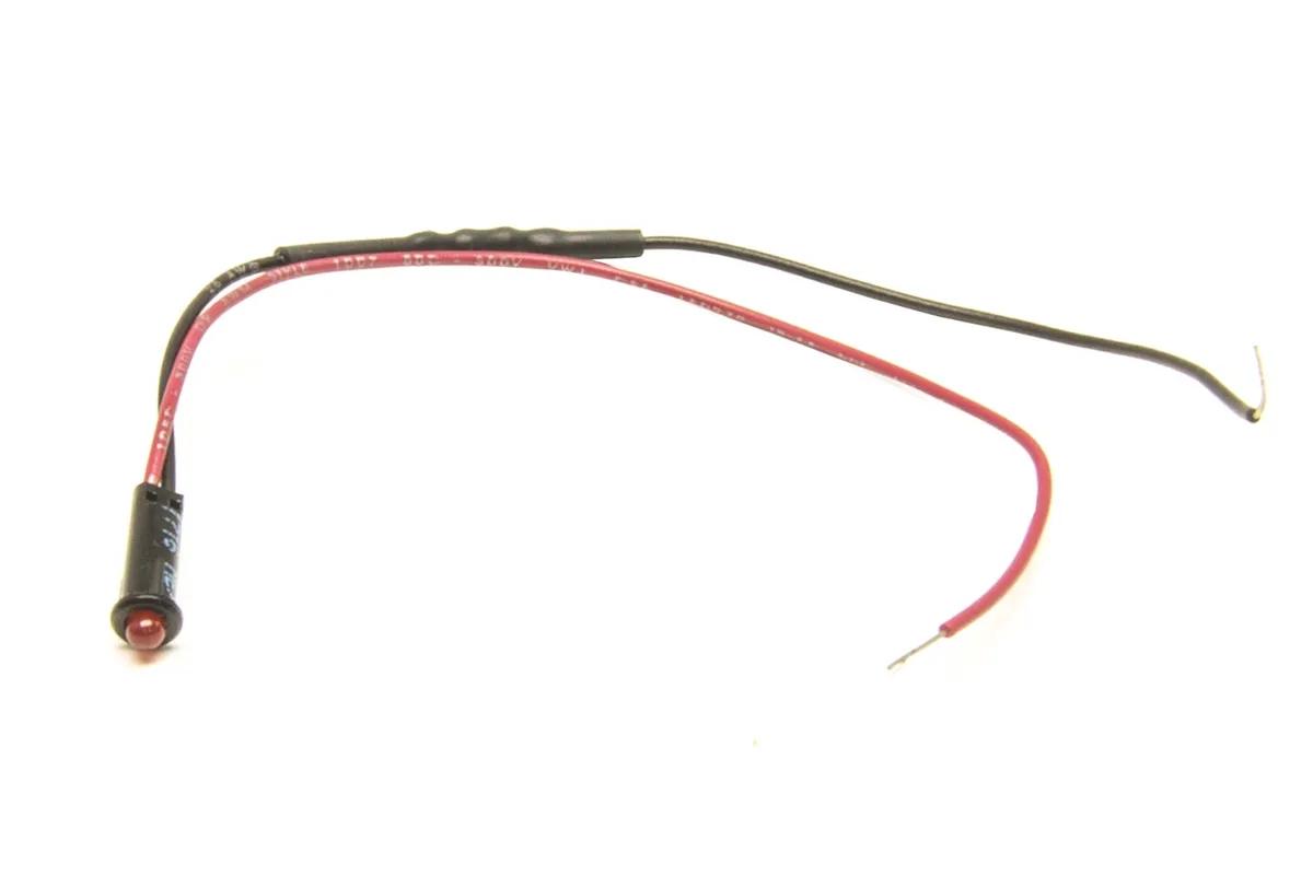 LED Dash Indicator Light; 1/8 in.; Red; product image