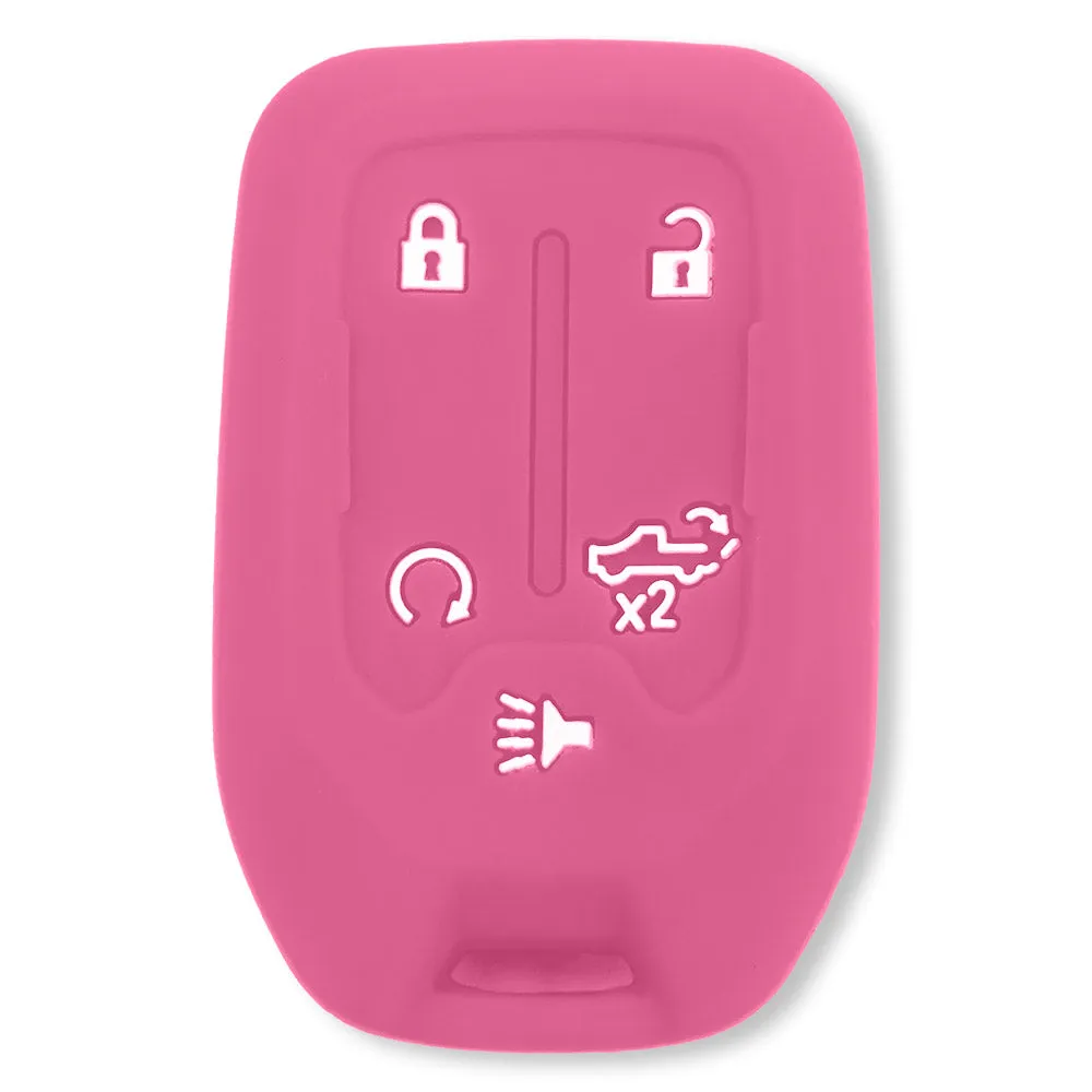 GMC & Chevy 19-21 Sierra & Silverado 1-Piece 100% Silicone Rubber Key Fob Cover - Multiple Colors product image