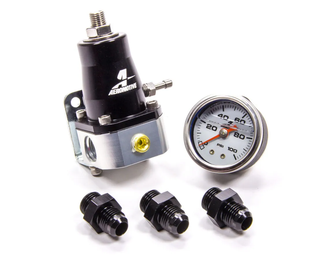 Aeromotive Fuel System Compact EFI Fuel Pressure Regulator and Fitting Kit